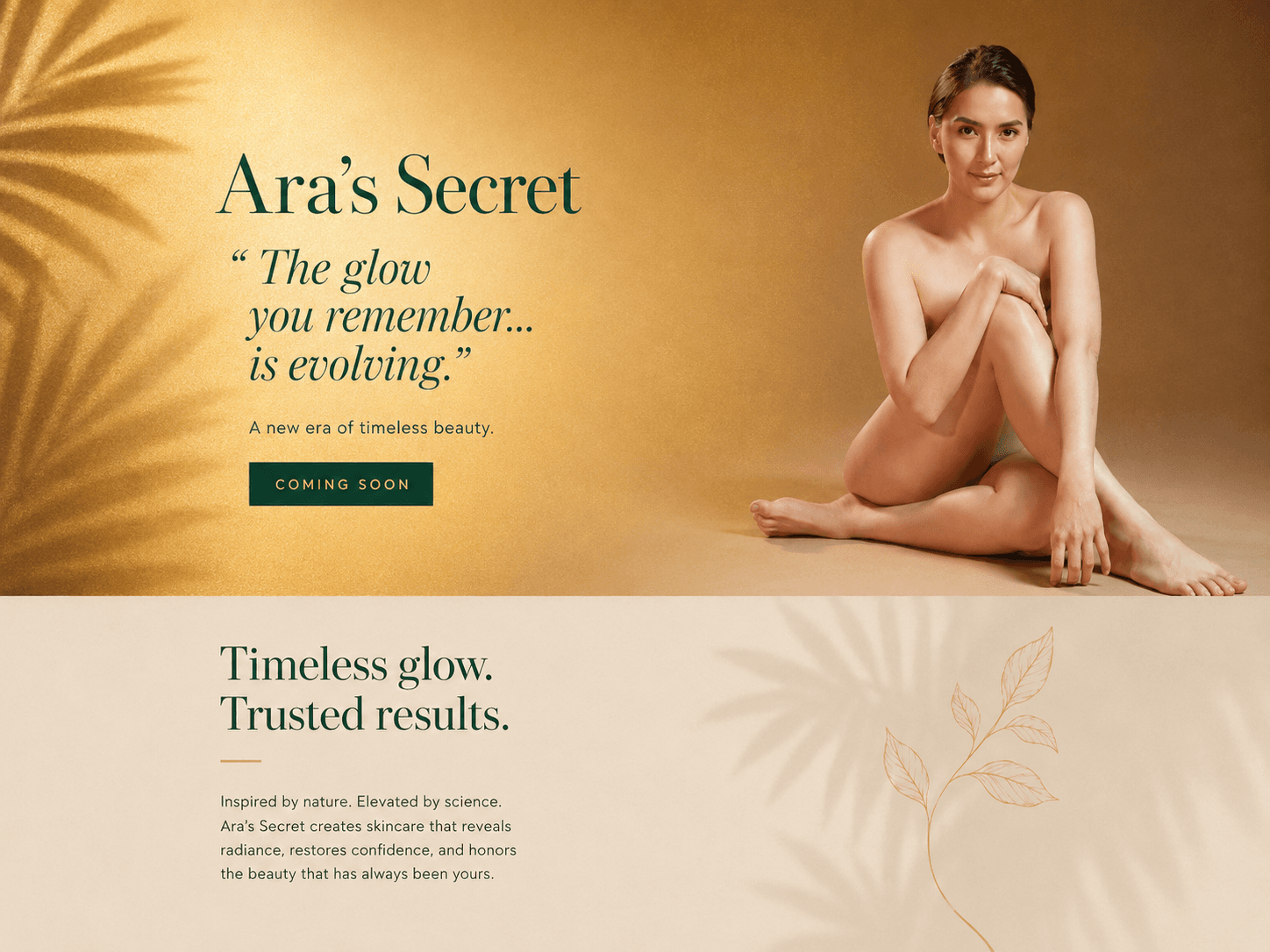 Ara's Secret. The glow you remember is evolving. Coming soon.